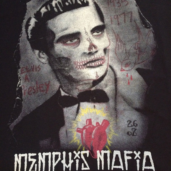 Day Of the Dead Elvis T- Shirt - Picture 2 of 4